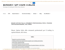 Tablet Screenshot of binaryoptionitalia.com
